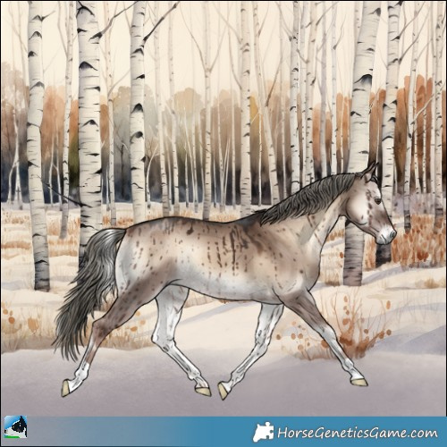 Horse Color:Liver Red Dun Onyx Mushroom Brindle 