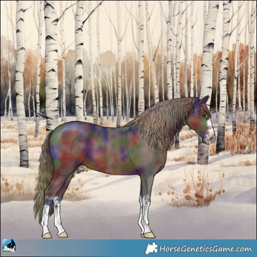 Horse Color:Nacre Liver Chestnut 