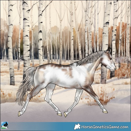 Horse Color:Liver Red Onyx Mushroom Frame Rabicano 