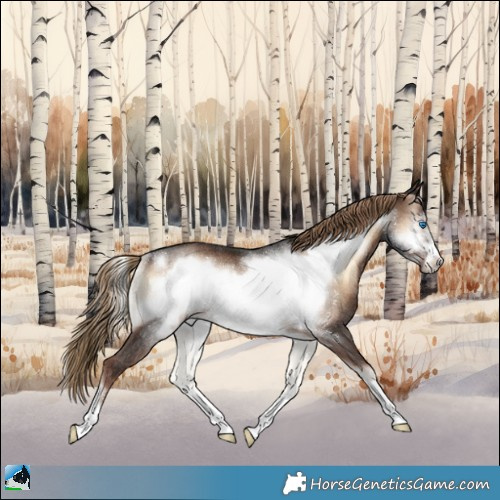 Horse Color:Liver Red Onyx Frame Rabicano 