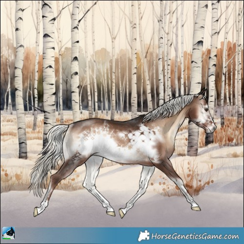 Horse Color:Liver Red Onyx Mushroom Frame Rabicano 