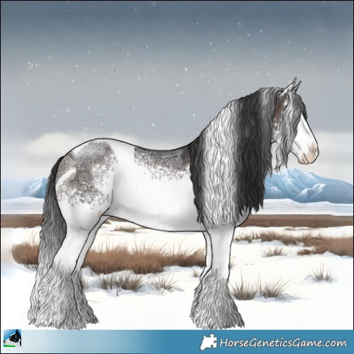 Horse Color:White Spotted Brown Ice Tobiano Rabicano 