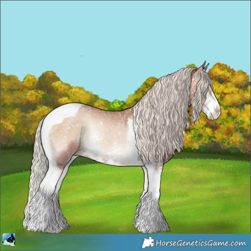 Horse Color:Silver Blue Onyx Pearl Sabino Tobiano Rabicano 