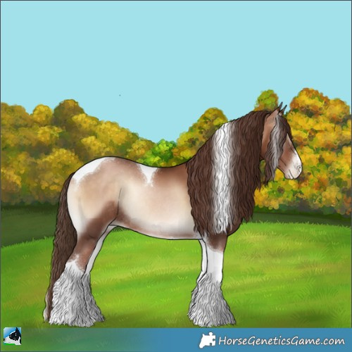 Horse Color:Brown Pearl Onyx Sabino Tobiano Rabicano 