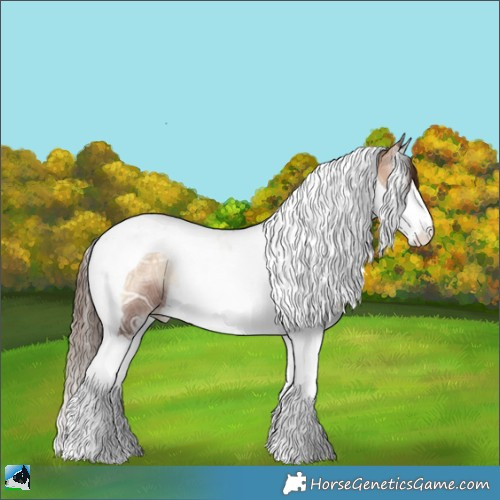 Horse Color:Liver Red Onyx Ice Pearl Splash Tobiano Rabicano 