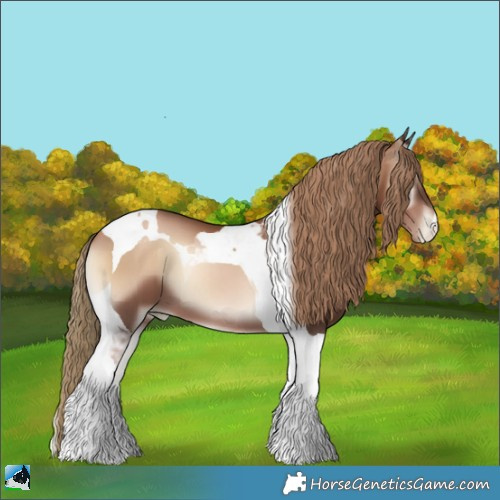Horse Color:Liver Red Onyx Pearl Tobiano 