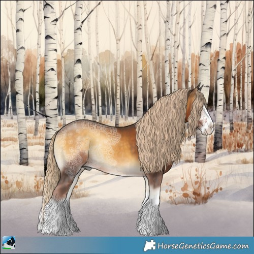 Horse Color:Chocolate Palomino Ice Onyx Sabino Splash Rabicano 
