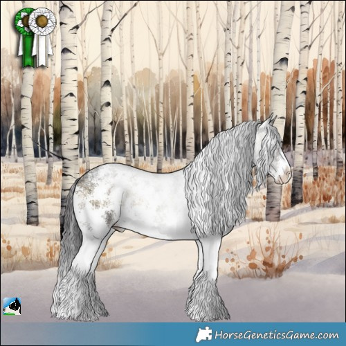 Horse Color:Buckskin Ice Onyx Sabino Rabicano 