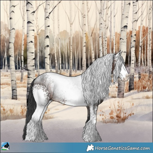 Horse Color:White Spotted Brown Ice Sabino Rabicano 