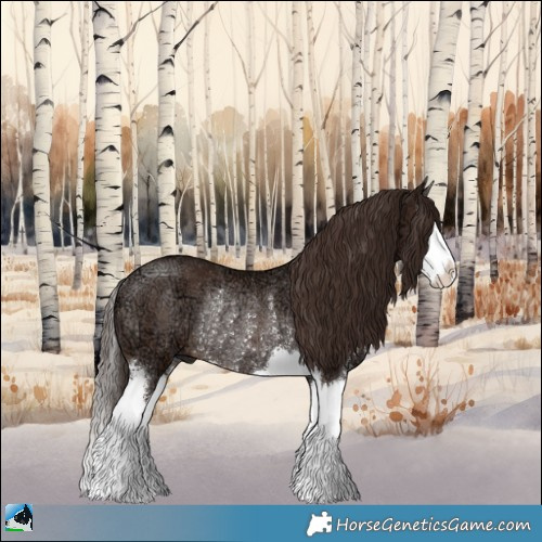 Horse Color:Liver Chestnut Ice Sabino Splash Rabicano 