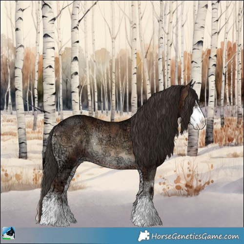 Horse Color:Liver Red Onyx Ice Sabino Varnish Rabicano 
