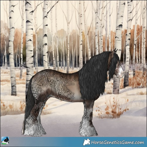 Horse Color:Liver Red Onyx Ice Sabino 
