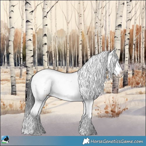 Horse Color:Blue Onyx Ice Sabino Splash Rabicano 