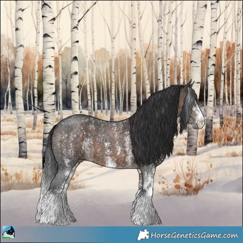 Horse Color:Brown Ice Sabino 