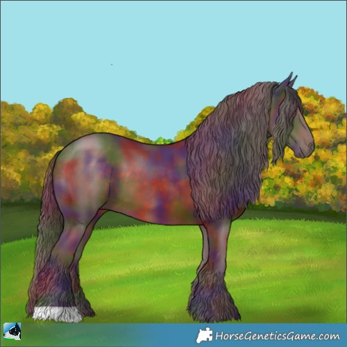 Horse Color:Nacre Chocolate Brown 