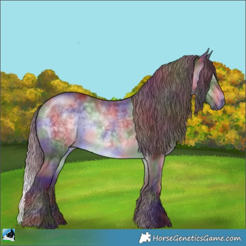 Horse Color:Nacre Chocolate Brown Chinchilla 