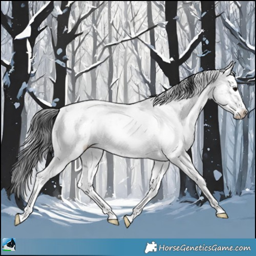 Horse Color:Black Sabino Rabicano 