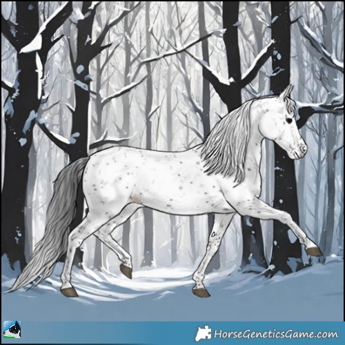 Horse Color:Black Sabino Rabicano 