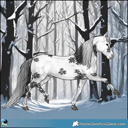 Horse Color:Black Sabino Rabicano 