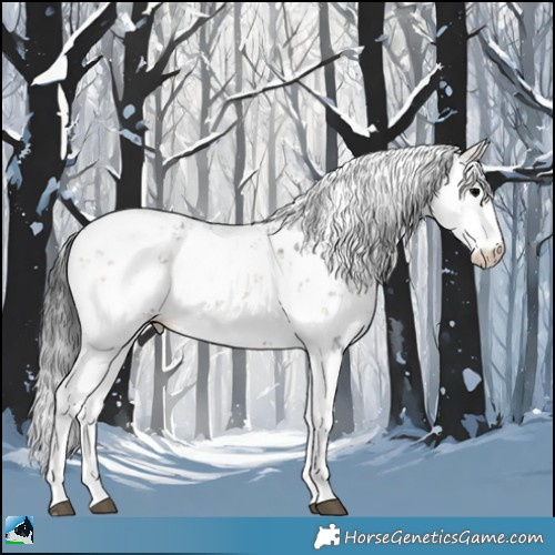 Horse Color:Brown Onyx Sabino Rabicano 