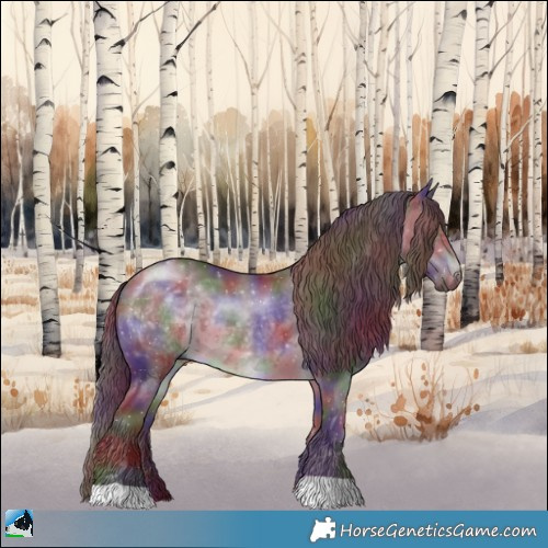 Horse Color:Nacre Chocolate Brown Chinchilla 