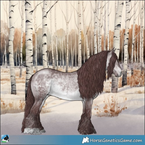 Horse Color:Chocolate Brown Chinchilla 