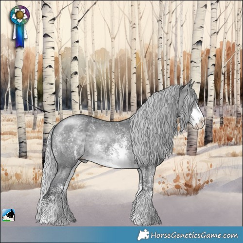 Horse Color:Silver Brown Chinchilla Sabino 