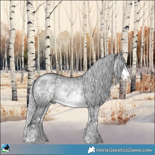 Horse Color:Silver Brown Chinchilla Sabino 