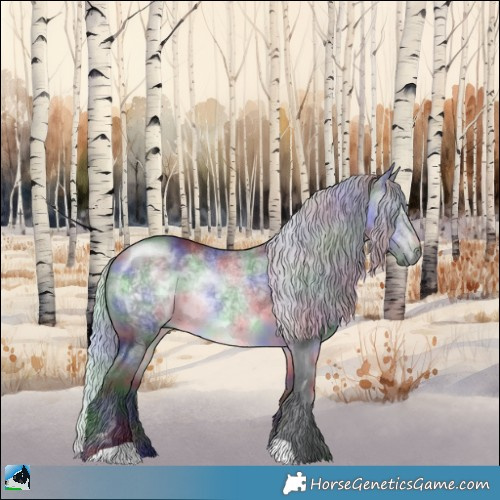 Horse Color:Nacre Silver Brown Chinchilla Rabicano 