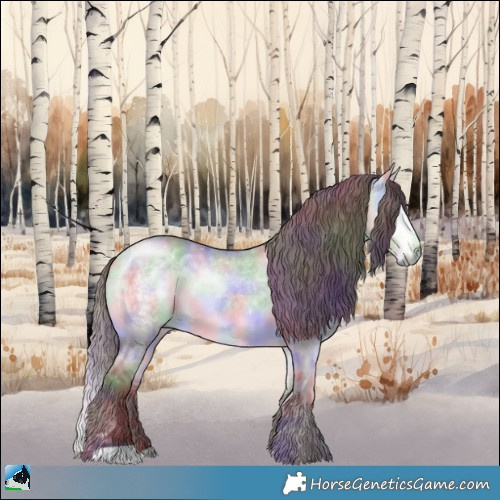 Horse Color:Nacre Chocolate Buckskin Chinchilla Dun 