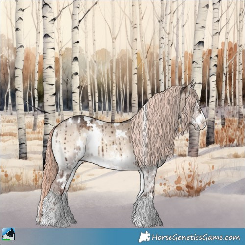 Horse Color:White Spotted Liver Red Dun Onyx Mushroom Sabino Brindle 