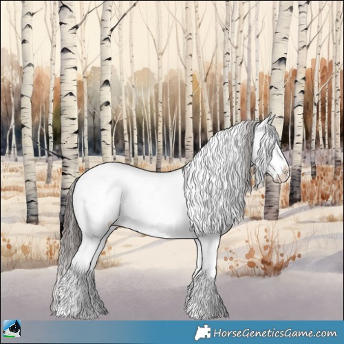 Horse Color:Classic Champagne Onyx Mushroom Sabino Rabicano Brindle 