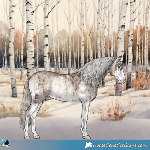 Horse Color:Liver Red Dun Onyx Mushroom Sabino Brindle 