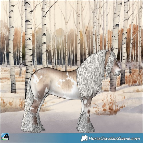 Horse Color:White Spotted Liver Red Dun Onyx Mushroom Rabicano Brindle 