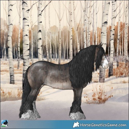 Horse Color:Brown Dun Mushroom Sabino Rabicano Brindle 