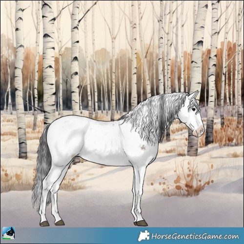 Horse Color:Brown Onyx Mushroom Sabino Rabicano Brindle 