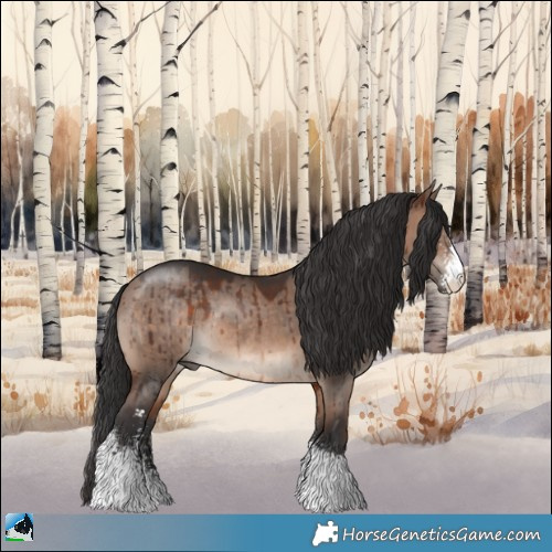 Horse Color:Brown Dun Mushroom Sabino Rabicano Brindle 