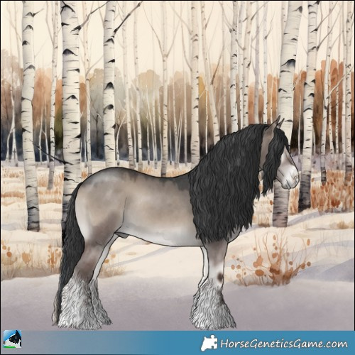 Horse Color:Grullo Onyx Sabino Rabicano 