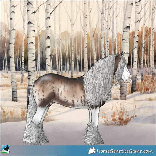 Horse Color:Liver Red Onyx Mushroom Sabino Splash Rabicano 