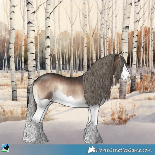 Horse Color:Liver Red Onyx Mushroom Splash Rabicano Brindle 