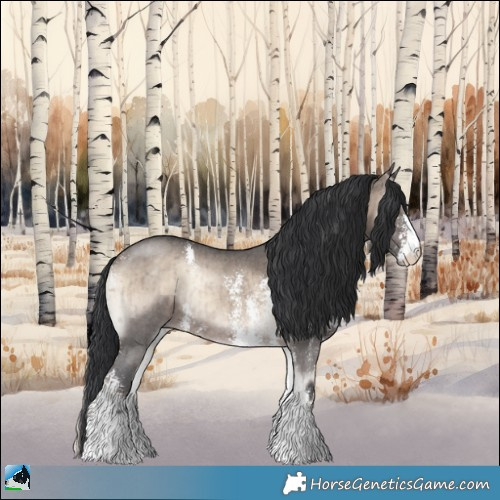 Horse Color:Brown Onyx Mushroom Sabino Rabicano Brindle 