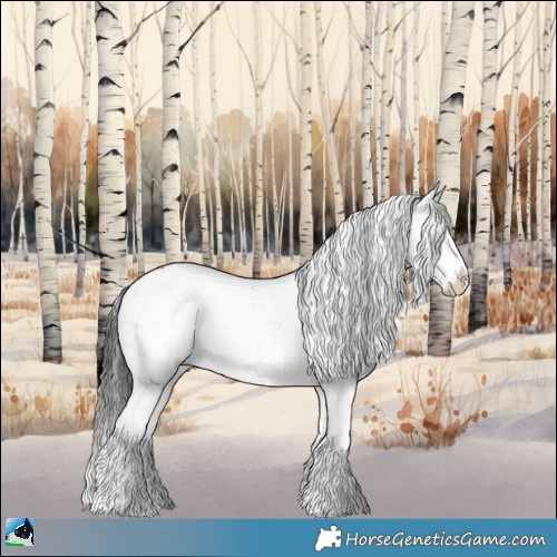 Horse Color:Brown Onyx Mushroom Sabino Rabicano Brindle 