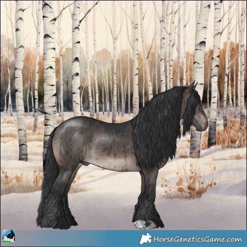 Horse Color:Brown Dun Mushroom Rabicano Brindle 