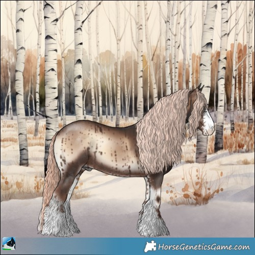 Horse Color:Liver Red Onyx Mushroom Sabino Rabicano 