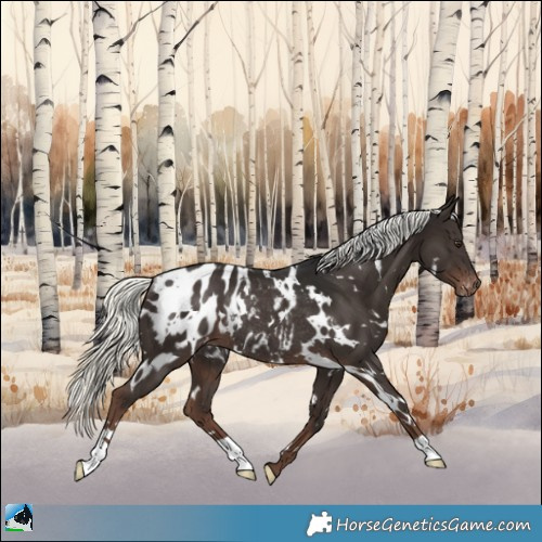 Horse Color:White Spotted Liver Chestnut Mushroom Appaloosa Rabicano 