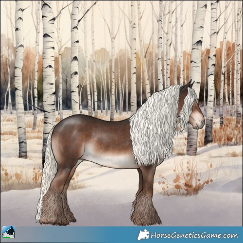 Horse Color:Liver Chestnut Mushroom Rabicano 