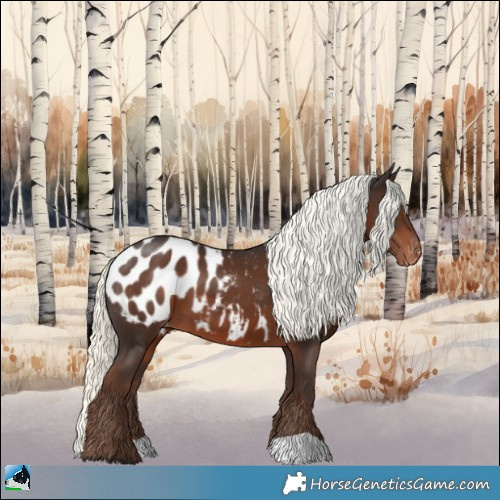 Horse Color:Liver Chestnut Mushroom Appaloosa 