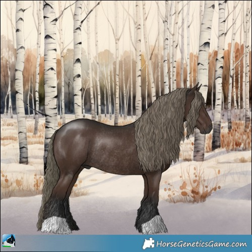 Horse Color:Gray Liver Chestnut Mushroom Rabicano 