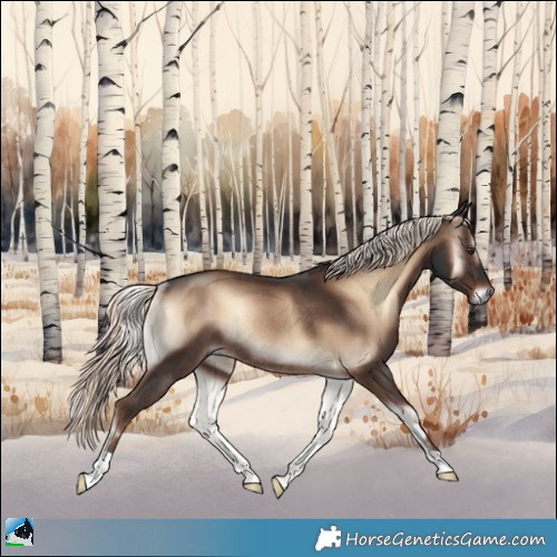 Horse Color:Liver Red Onyx Mushroom Rabicano 