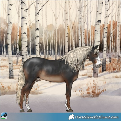 Horse Color:Gray Liver Chestnut Mushroom Sabino Rabicano 
